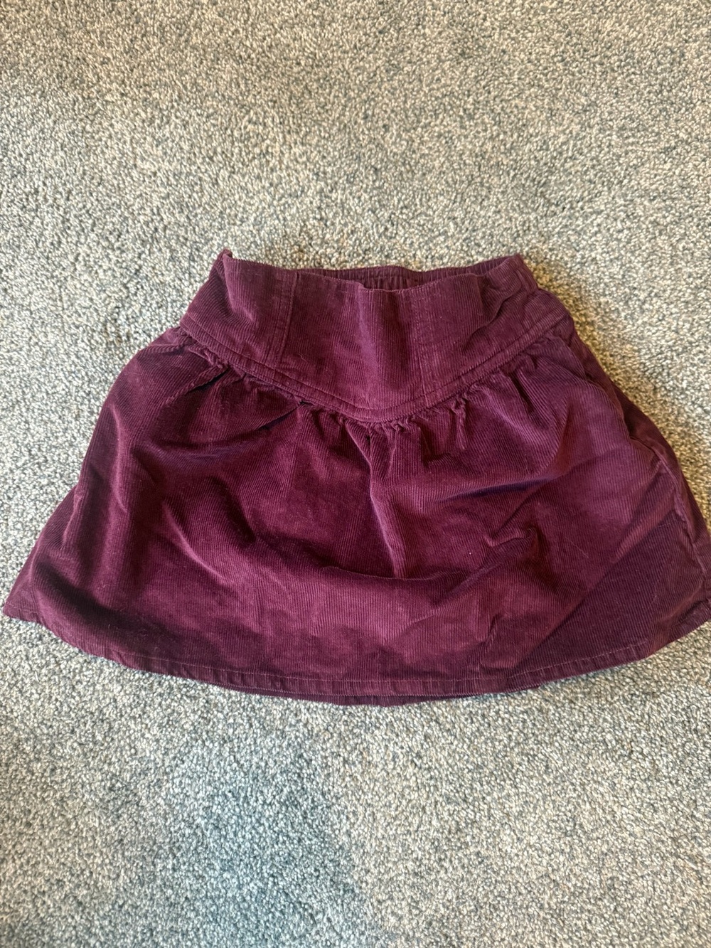 abercrombie kids Corduroy Skater Skirt in Deep Wine